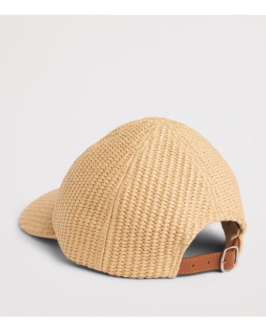 Maje Natural Cotton-Blend Logo Baseball Cap