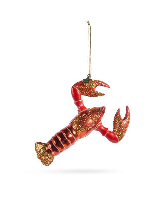 Harrods Red Glass Lobster Tree Decoration