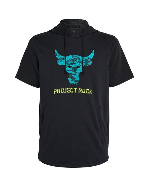 Under Armour Black Project Rock Payoff Hoodie for men