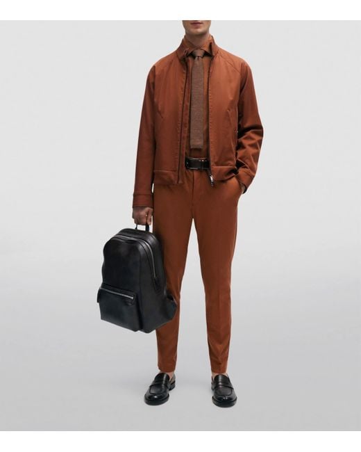 Boss Brown Cotton-Blend Shirt for men
