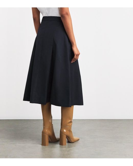 MAX&Co. Blue Corollo Midi Skirt