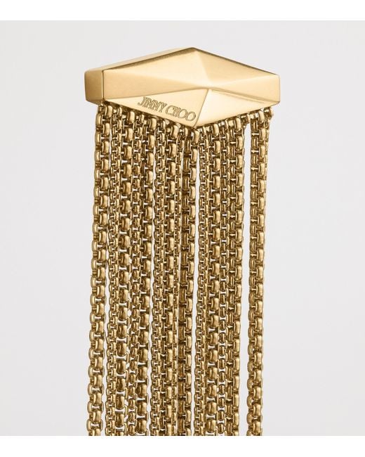 Jimmy Choo Natural Crystal-Embellished Zandra Earrings