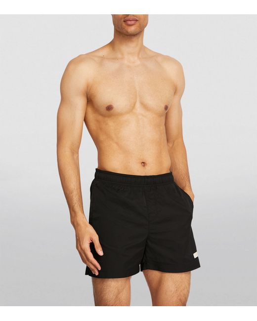 Calvin Klein Black Meta Essentials Swim Shorts for men