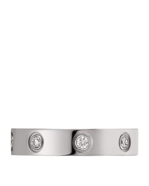 Cartier Metallic And Diamond Love Wedding Band