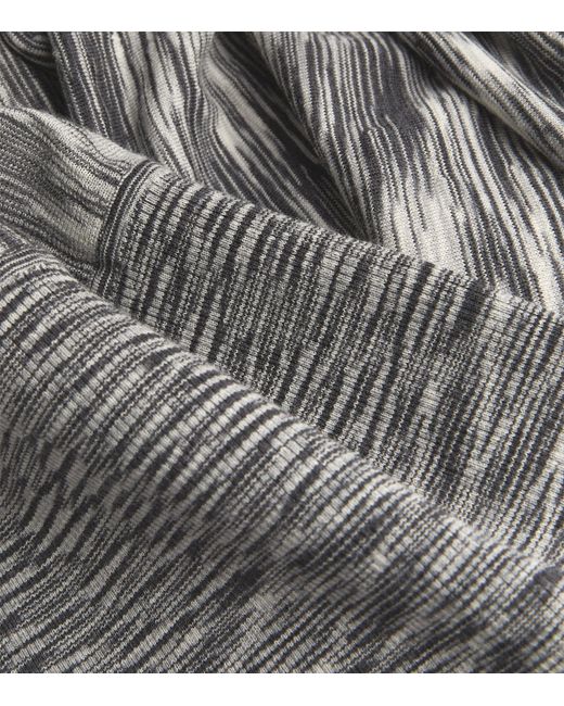 Joseph Gray Merino Wool Midi Skirt