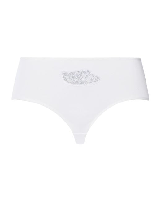 Hanro White Pima Cotton Belen Maxi Briefs