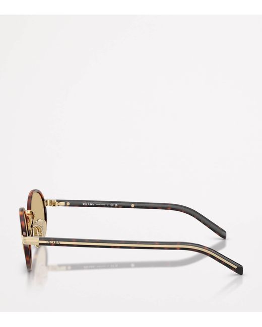 Prada Brown Metal Pr B56S Sunglasses