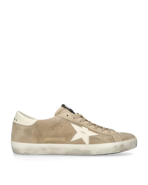 Golden Goose Deluxe Brand Natural Suede Super-Star Sneakers for men