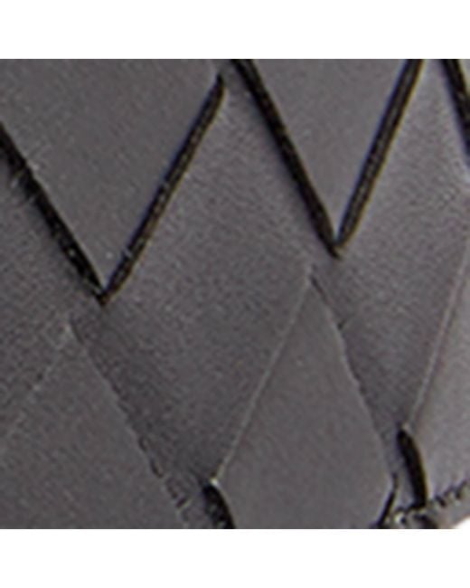 Bottega Veneta Black Leather Intrecciato Belt for men
