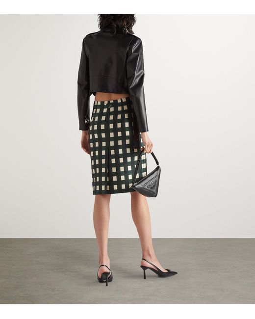 Prada Black Nappa Leather Biker Jacket