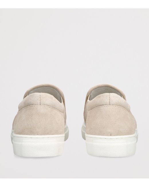 Brunello Cucinelli Natural Canvas Slip-On Sneakers