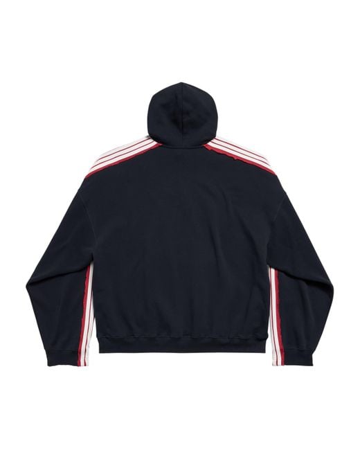 Balenciaga Unity Sports Icon Large Hoodie in Blue for Men | Lyst