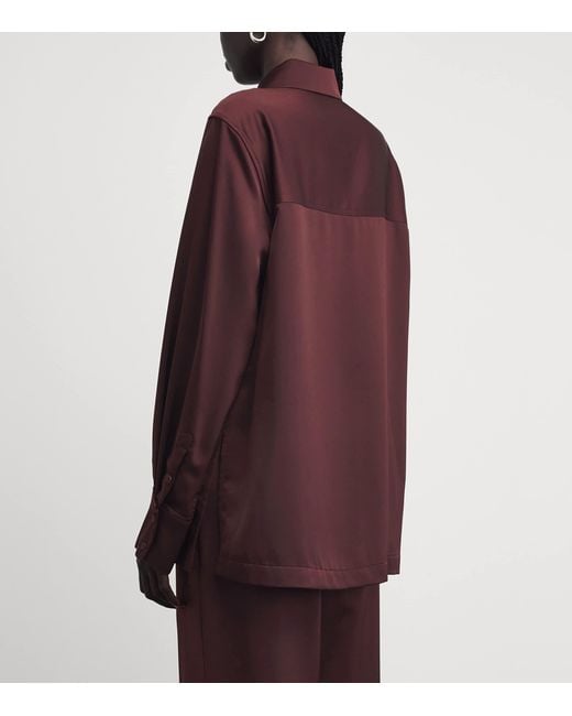 Camilla & Marc Purple Satin Ground Shirt