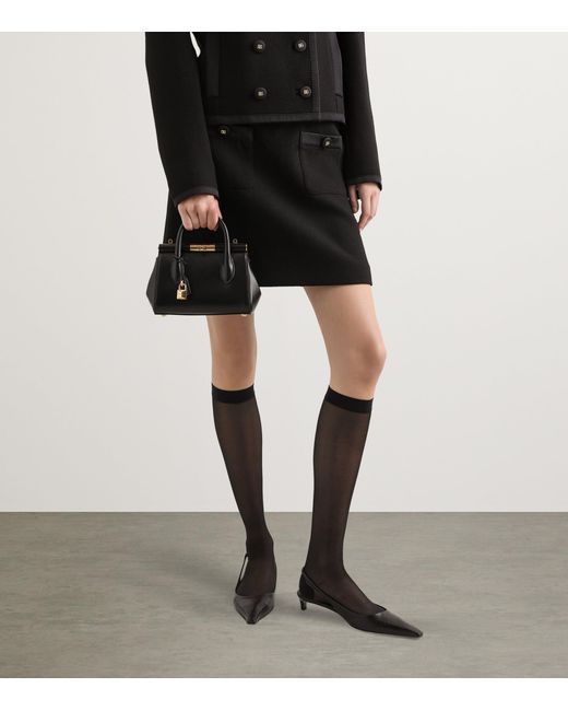 Dolce & Gabbana Black Leather Top-Handle Bag