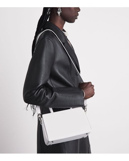 TALEL PARIS White Medium Leather V2 Tote Bag