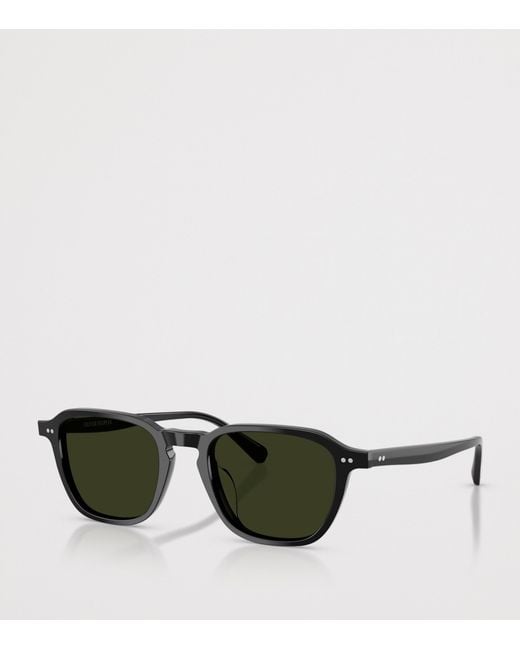 Oliver Peoples Green Emryn Irregular Sunglasses