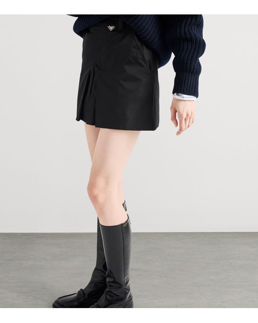 Prada Black Re-Nylon Mini Skirt