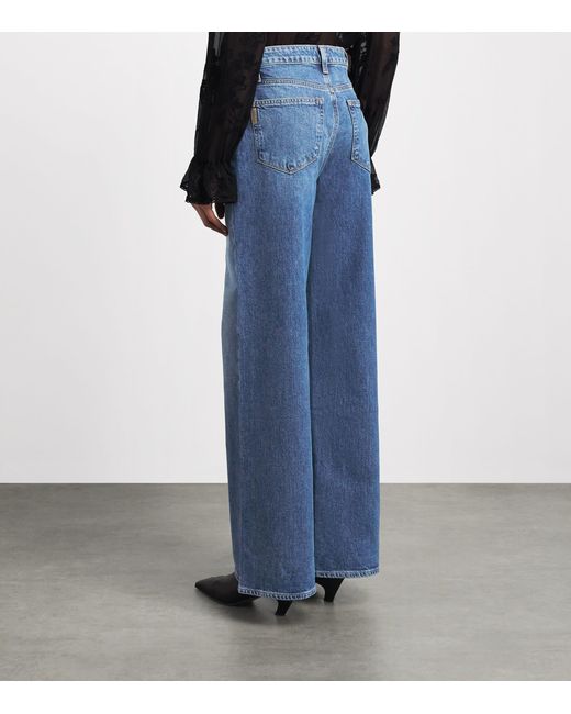 PAIGE Blue Frances Wide-Leg Jeans
