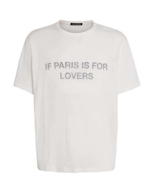 Cole Buxton White Cotton Paris Texas T-Shirt for men