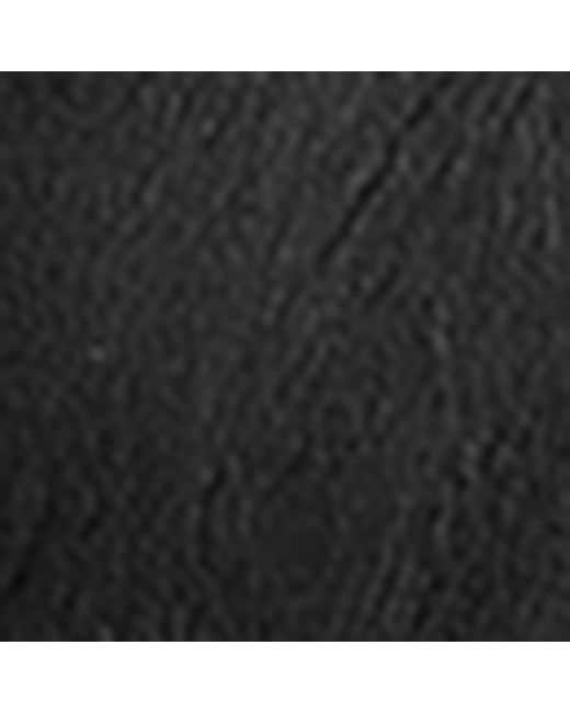 Aspinal Black Wool-Cashmere Lined Leather Gloves for men