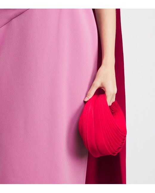 Roksanda Pink Maite Cape Midi Dress