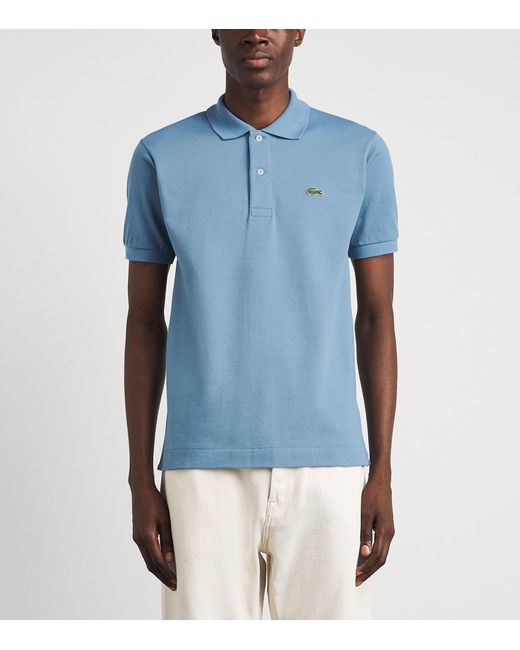 Lacoste Blue Cotton Original Polo Shirt for men