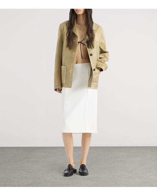 Prada Natural Nappa Leather Jacket