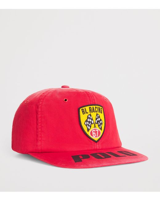 Polo Ralph Lauren Rl Racing Cap in Pink for Men | Lyst