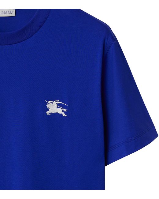 Burberry Blue Ekd Logo T-shirt for men