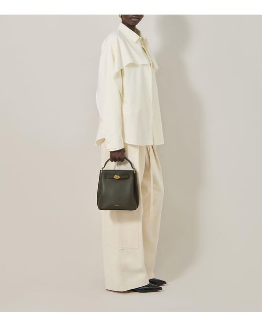 Mulberry Black Leather Islington Bucket Bag