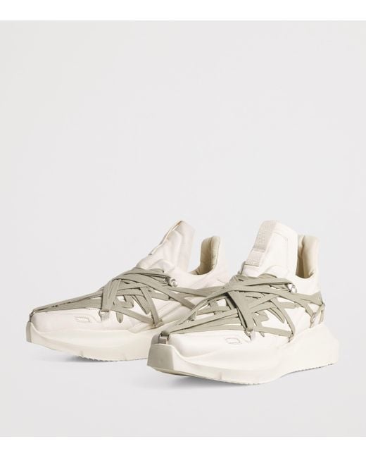 Rick Owens Natural Leather Geth Low-Top Sneakers for men