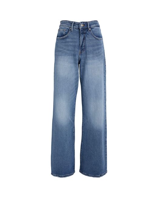 GOOD AMERICAN Blue Good Ease Wide Jeans