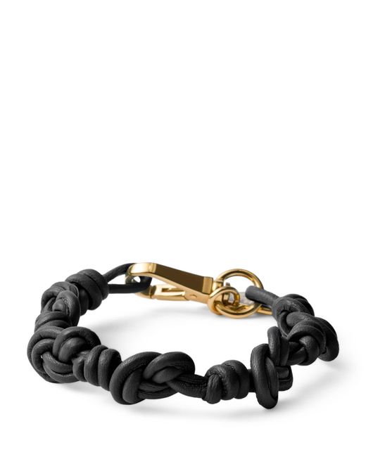 Prada Black Nappa Leather Bracelet