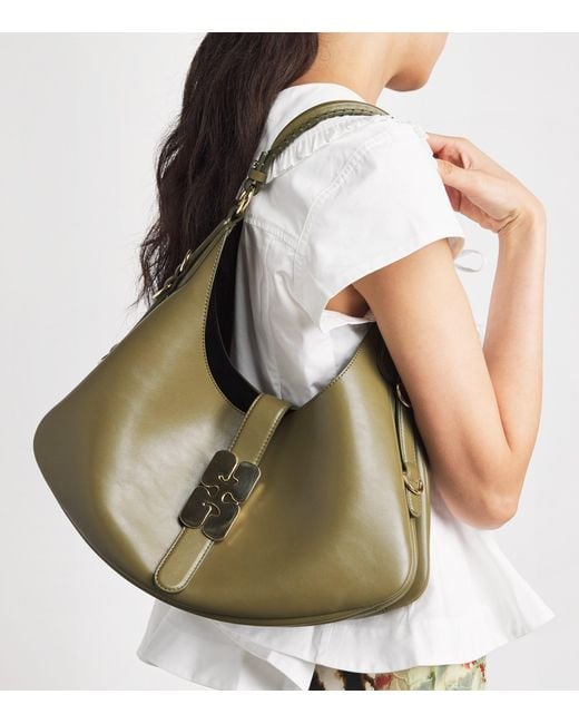 Ganni Green Small Kat Shoulder Bag