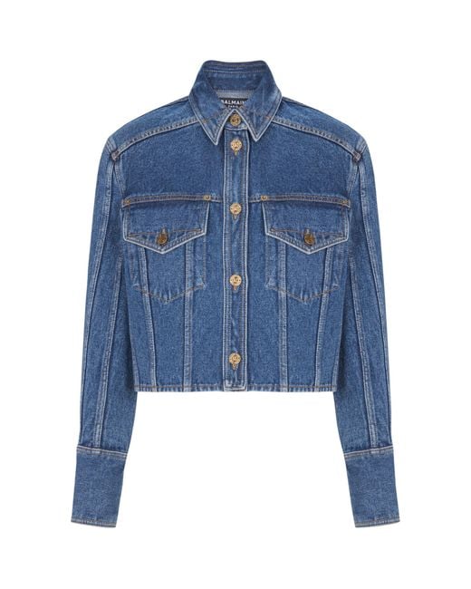 Balmain Blue Denim Jackets
