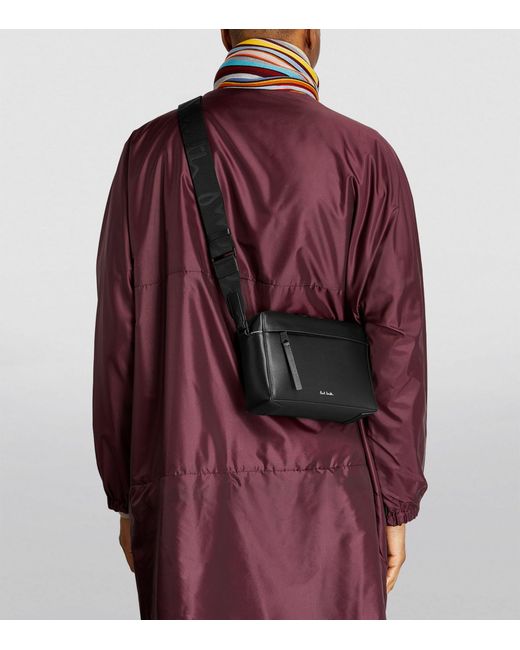 Paul Smith Black Leather Cross-body Camera Bag for men
