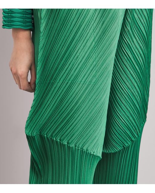 Pleats Please Issey Miyake Green Thicker Bottoms 2 Trousers