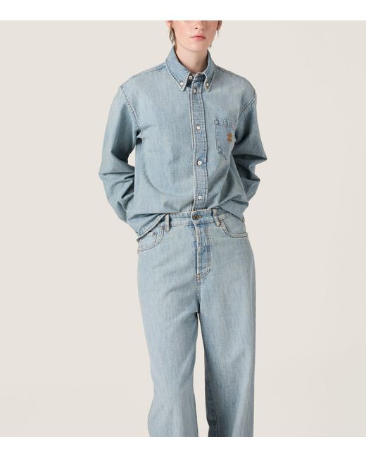 Miu Miu Blue Chambray Shirt