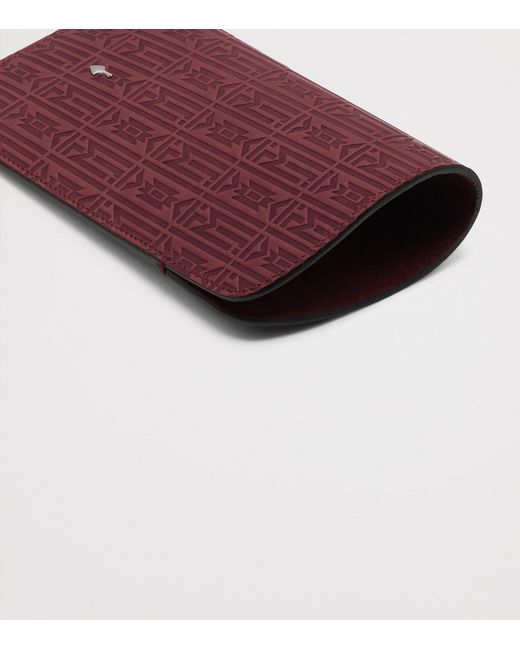 Jacques Marie Mage Purple Leather Circa Sunglasses Slip Case for men