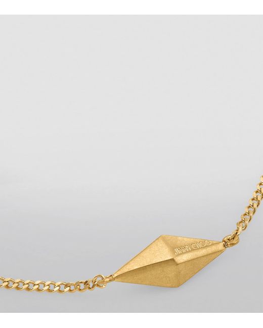 Jimmy Choo Metallic Diamond Fine Chain Bracelet