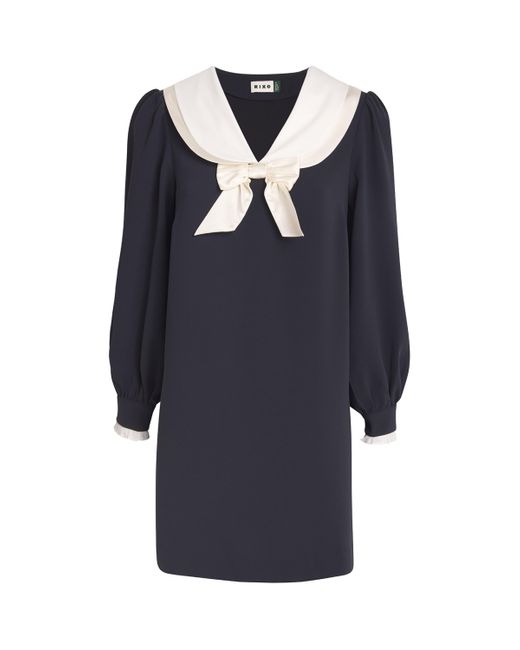 Rixo Blue Halina Sailor Mini Dress