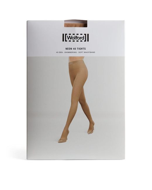 Wolford Gray Neon 40 Tights
