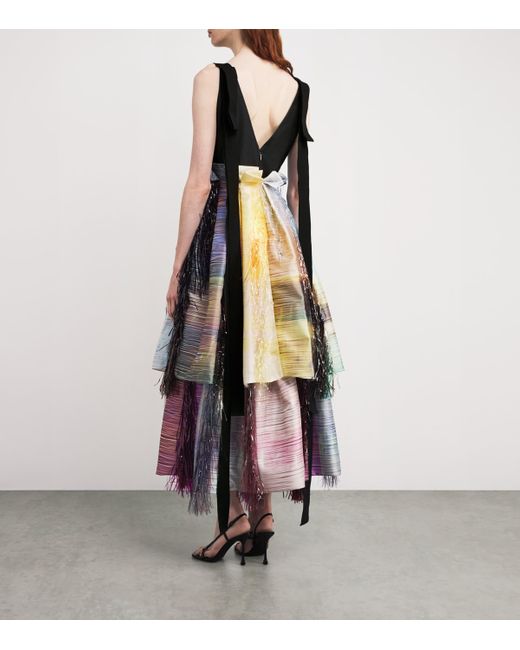 Roksanda Purple Filcoupé Textured Hanae Maxi Dress