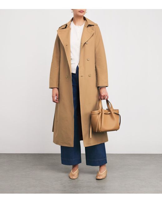 MAX&Co. Natural Cotton-Blend Trench Coat