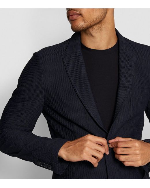 Giorgio Armani Blue Tailored Blazer for men