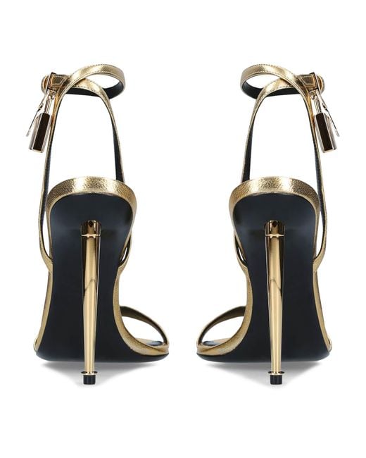 Tom Ford Metallic High Heel Sandals