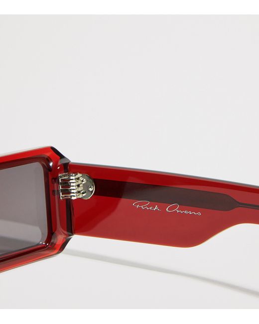 Rick Owens Brown Acetate Geth Sunglasses for men