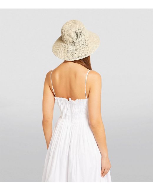 Max Mara White Cotton-blend Woven Hat