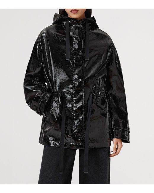 AllSaints Black Kelsie Shine Jacket