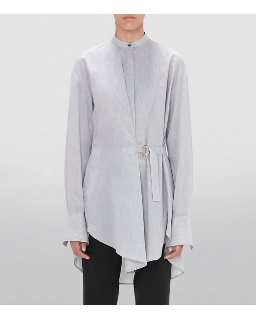J.W. Anderson Gray Long-sleeve Twisted Shirt